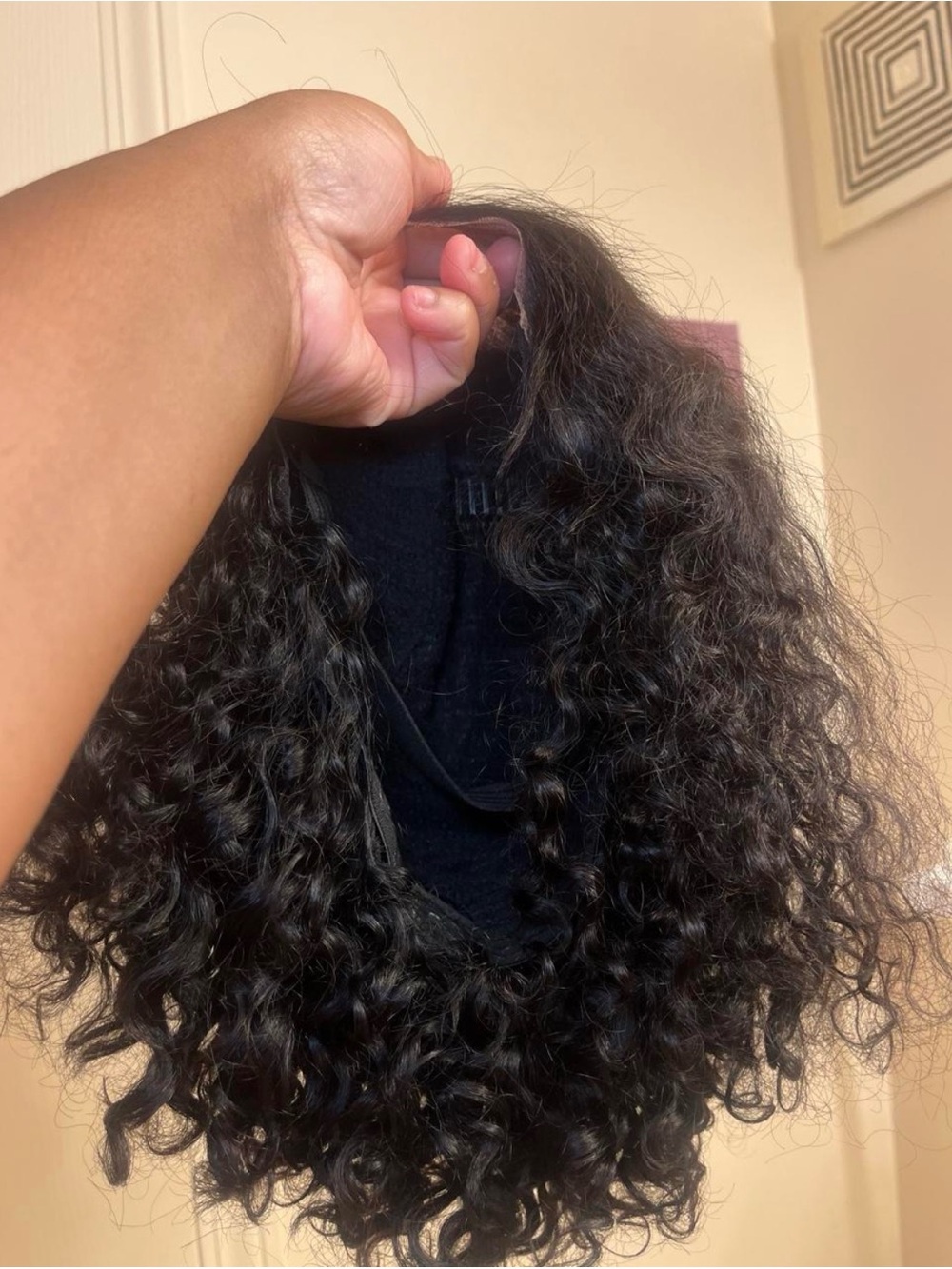 12 inch 4x4 kinky curly glueless wig